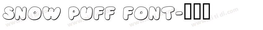 Snow Puff Font字体转换